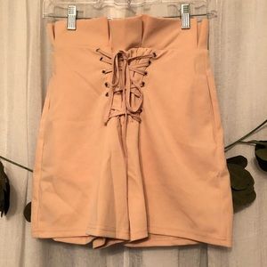 NWOT Corset Detail Shorts